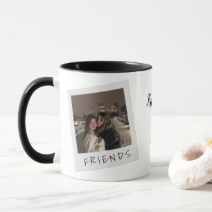 Taza de amistad personalizada con foto y nombres