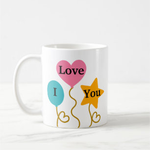 Taza De Amor De Globo Adorable Regalo De Café Quer