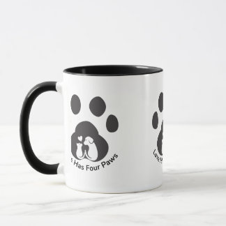 Taza de amor de perro lindo