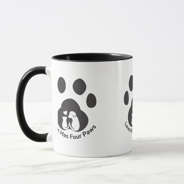 Taza de amor de perro lindo (Izquierda)