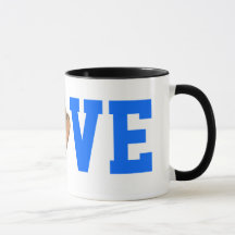 Taza de amor por el béisbol