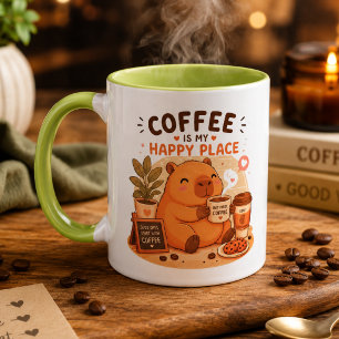 Taza de Amor por el Café de Capybara Adorable El