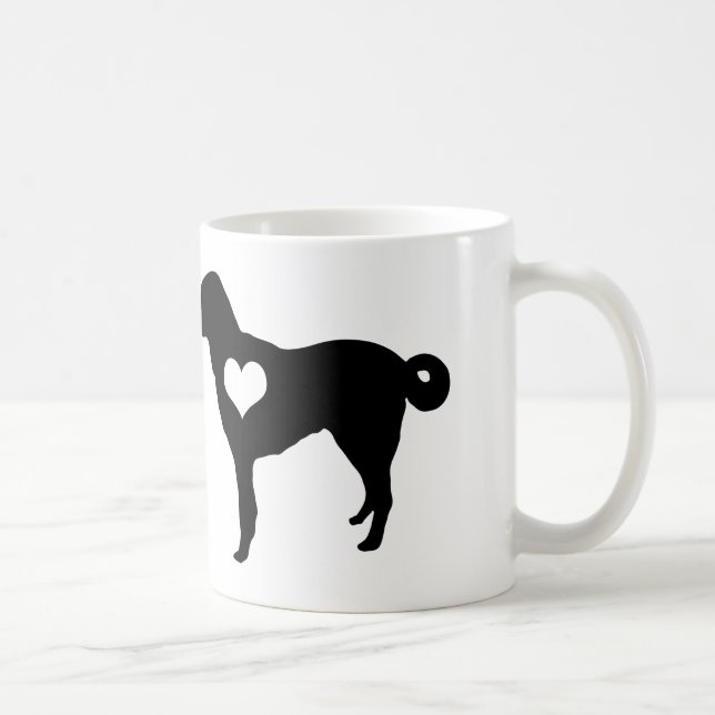 Taza de Anatolia del corazón del perro de pastor (Derecha)