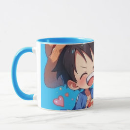 Taza de anime de Luffy y Boa Hancock