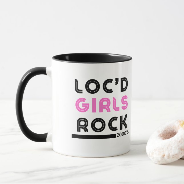Taza de Apreciación "Loc'd Girls Rock" Dreadlock (Con donut)