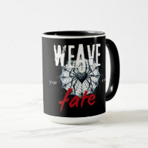 Taza de araña gótica