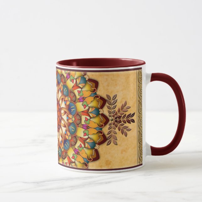 Taza de Ararat V2 de la mandala (Derecha)