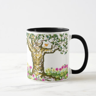 Taza de árbol de dos tonalidades