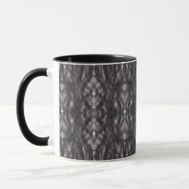 Taza de arte abstracto de acuarela negra Noir Blac