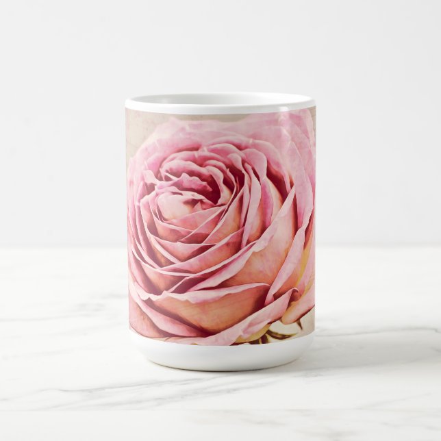 Taza de arte de la copa de Rosa de estilo antiguo  (Centro)