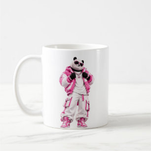 Taza de arte de panda rosa genial - Café de person