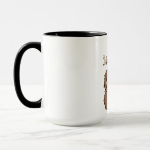Taza de arte de perezoso floral