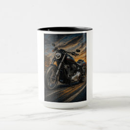 Taza de arte en mosaico Midnight Cruiser