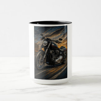 Taza de arte en mosaico Midnight Cruiser