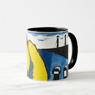 Taza de arte modernista Sayen Trees 1912