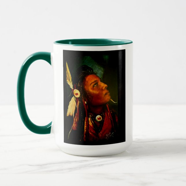 Taza de arte original "Espíritu Nativo" (Izquierda)