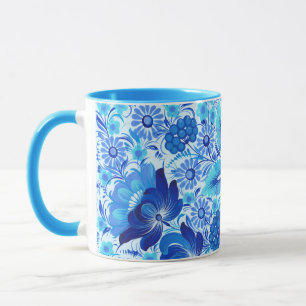 Taza de arte popular tradicional ucraniano de Petr