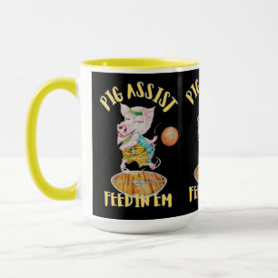 TAZA DE ASISTENCIA DE CERDO DE BALONCESTO 