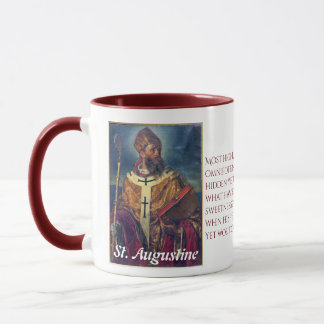 Taza de Augustine con cita