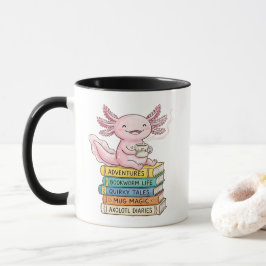 Taza de Axolotl Kawaii Rosa - Regalo de Solo Una C
