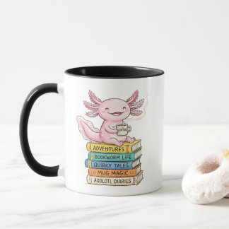 Taza de Axolotl Kawaii Rosa - Regalo de Solo Una C