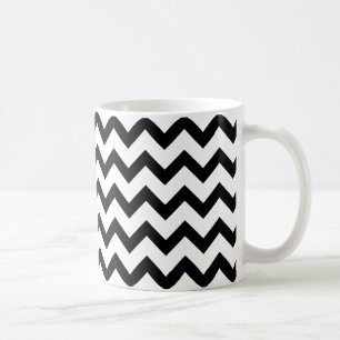 Taza de B&W, galón negro en blanco