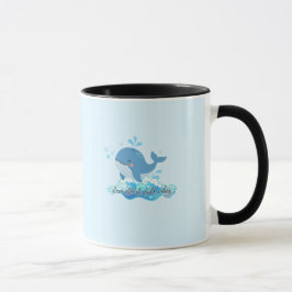 Taza de ballena del océano linda