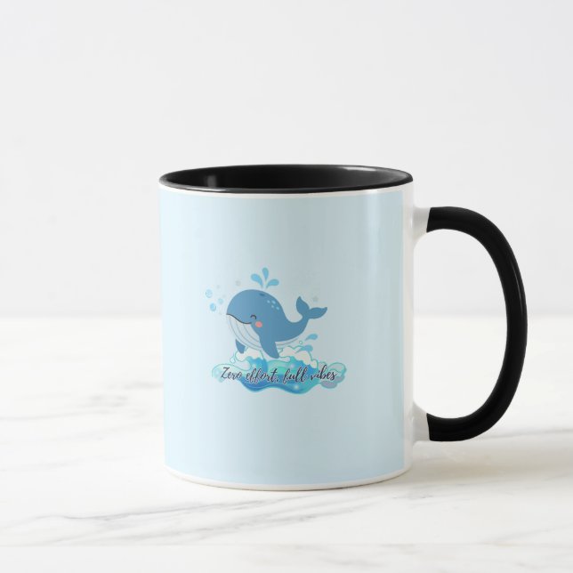 Taza de ballena del océano linda (Derecha)
