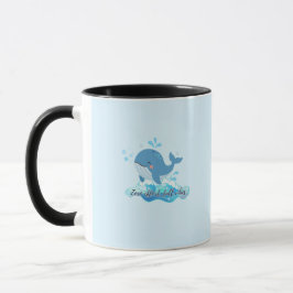 Taza de ballena del océano linda