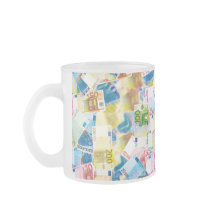 Taza de banquero con billetes de banco