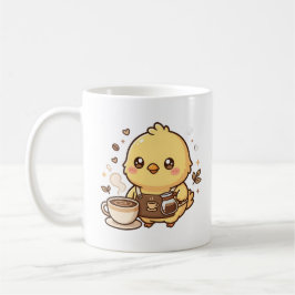 Taza de Barista de Pollo Kawaii Café