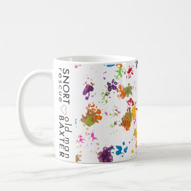 Taza de Baxter del viejo hombre del SNORT x (Izquierda)