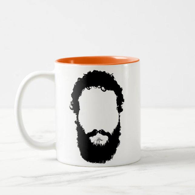 Taza de Beardliness, naranja (Izquierda)