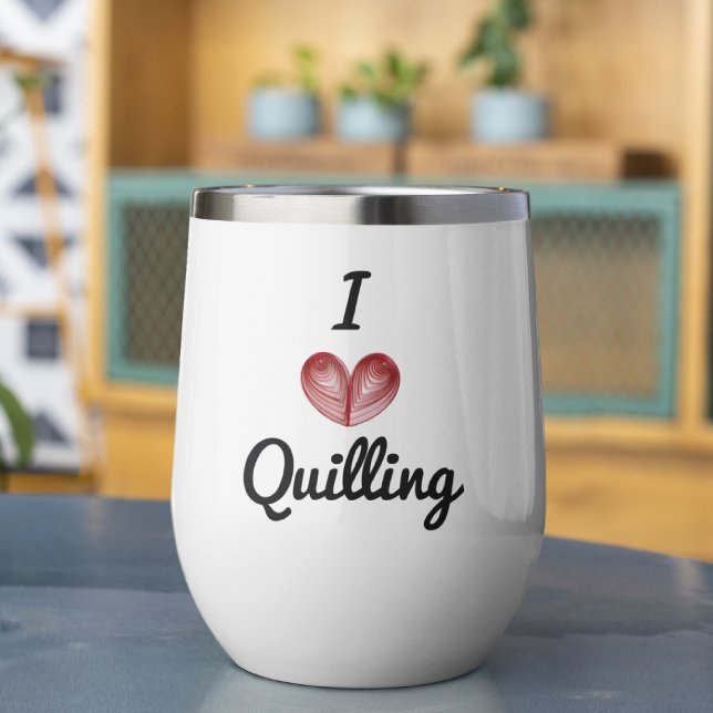 Taza de bebida blanca personalizada con Quilling q (Subido por el creador)