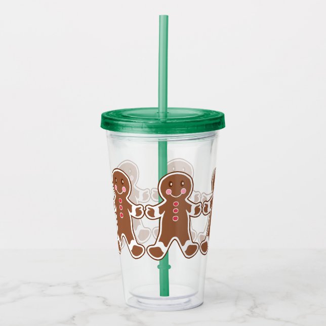 Taza de bebida de jengibre navideña (Anverso)
