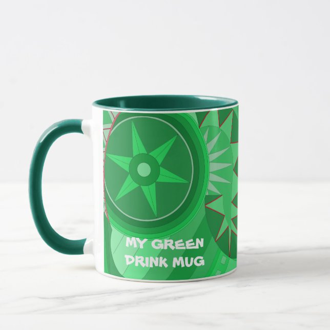 TAZA DE BEBIDA VERDE (Izquierda)