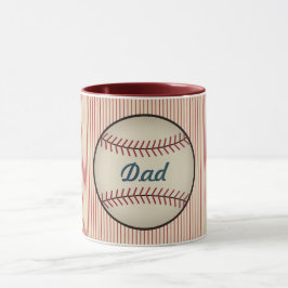 Taza de béisbol vintage para papá