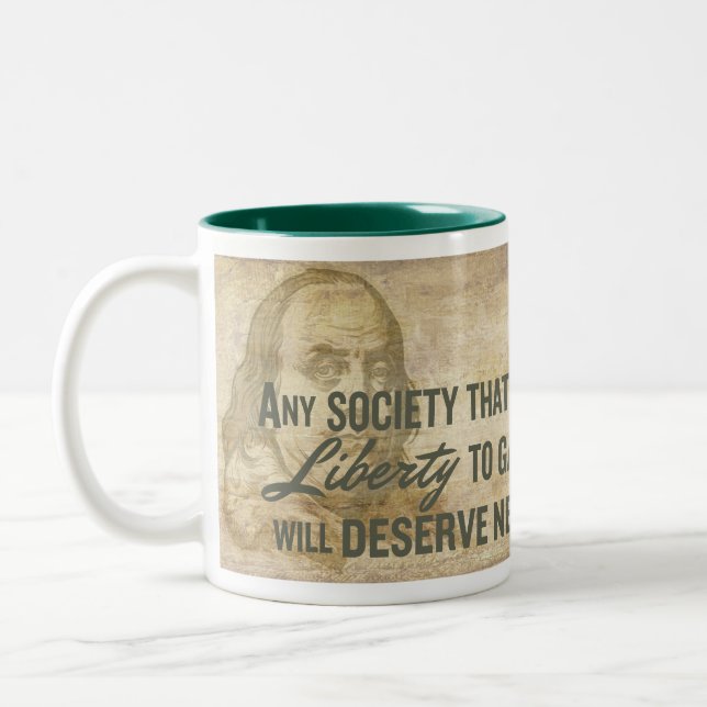 Taza de Ben Franklin (Izquierda)
