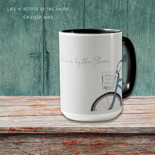 Taza de bicicleta cruiser de la costa de Rhode Isl