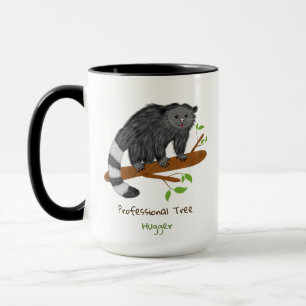 Taza de Binturong Lindo Abrazaárbol Profesional