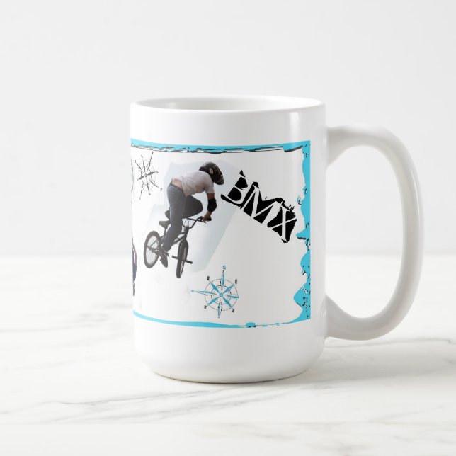 Taza de BMX, Copyright Karen J Williams (Derecha)