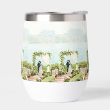 Taza de boda botánica con acuarela – Favor para in
