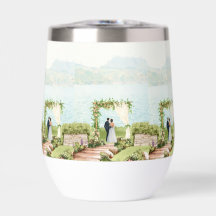 Taza de boda botánica con acuarela – Favor para in