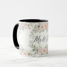 Taza de boda botánica de oro para siempre | Luxu