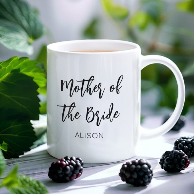 Taza de boda negra y blanca para la madre de la no (Subido por el creador)