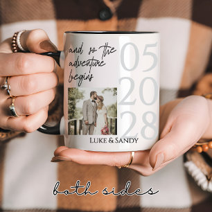 Taza de boda personalizada para parejas, regalo pa