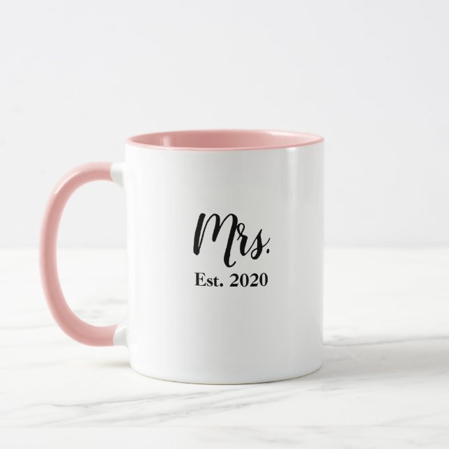Taza de boda Señora Novia Establecida 2020 (Izquierda)