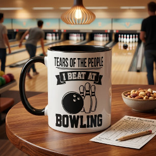Taza de bolos divertida regalo para jugadores de b