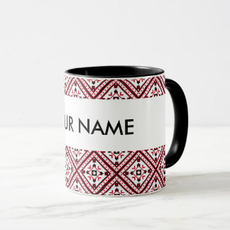 Taza de bordado ucraniano Vyshyvanka