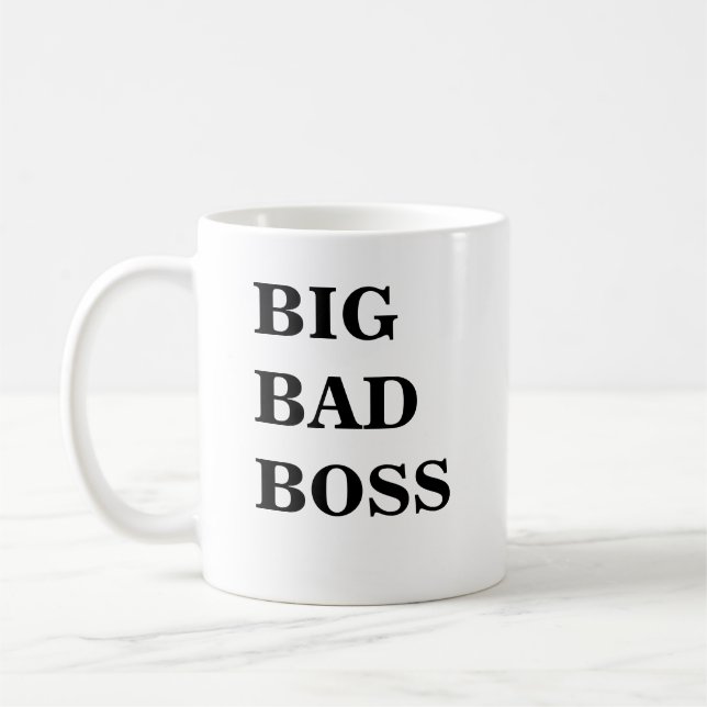 Taza de Boss - nombre divertido - mún Boss grande (Izquierda)